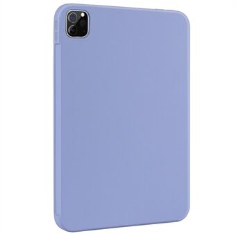 Skin-touch flytande silikon mjukt mikrofiberfoder Drop Protective Case för iPad Pro  (2021) / (2020) / (2018)