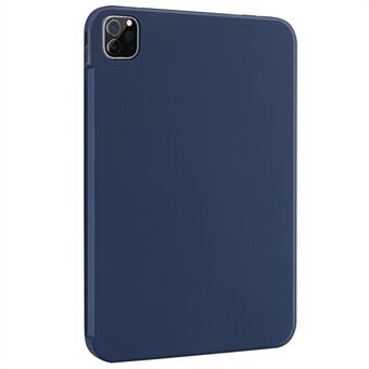 Skin-touch flytande silikon mjukt mikrofiberfoder Drop Protective Case för iPad Pro  (2021) / (2020) / (2018)