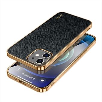 SULADA PC + PU Leather Coated TPU Phone Case for iPhone 12 mini