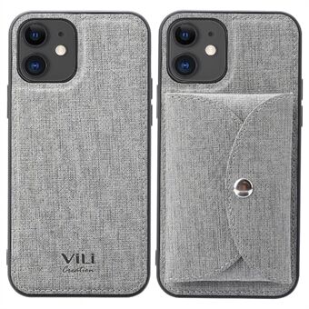 VILI T-serien avtagbar magnetisk absorptionsplånbok Läderfodral TPU-baksida till iPhone 12 mini 