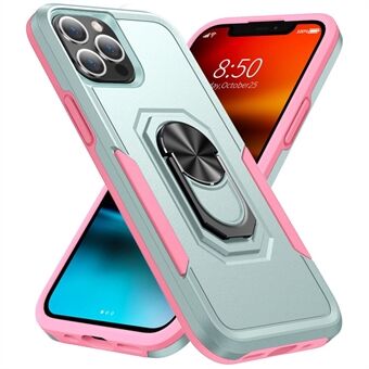 Defender Series PC + TPU Cellphone Case for iPhone 12 Pro , Back Protective Shell Phone Cover with Ring Kickstand