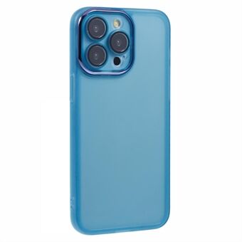 DKSM-serien för iPhone 12 Pro-fodral, elektropläterad kameraram, TPU-mobilfodral