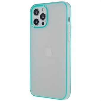 För iPhone 12 Pro 6,1 tum Anti-fingeravtryck Matt TPU-telefonskal med självlysande Noctilucent ram Stötsäkert telefonfodral