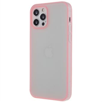 För iPhone 12 Pro 6,1 tum Anti-fingeravtryck Matt TPU-telefonskal med självlysande Noctilucent ram Stötsäkert telefonfodral