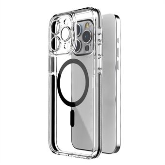 För iPhone 12 Pro 6.1 tum Fodral Transparent TPU+PC Stötdämpande Telefonfodral Kompatibel med MagSafe