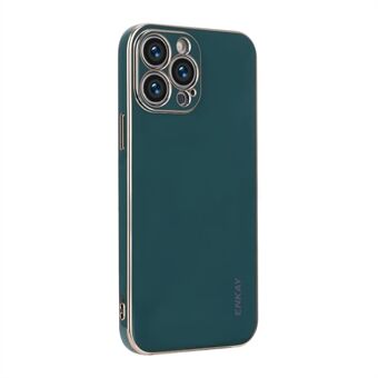 ENKAY för iPhone 12 Pro Max  Exakt utskärning Flexibel TPU Anti-fall galvanisering Telefonfodral Skal