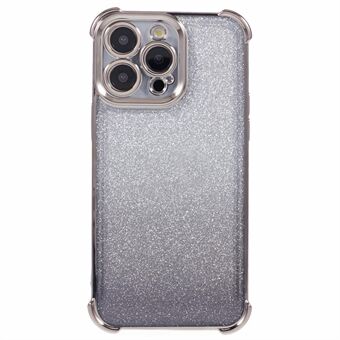 För iPhone 12 Pro Max-skal Elektroplätering TPU Glitter Gradient Telefonskyddande Cover