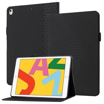 Kortplatser Design Rhombus Skin-touch Feeling Stand Läder Tablet Skyddsfodral Skal för iPad Pro  (2017) / iPad Air  (2019) / iPad 10,2 (2020) / (2019) / (2021)