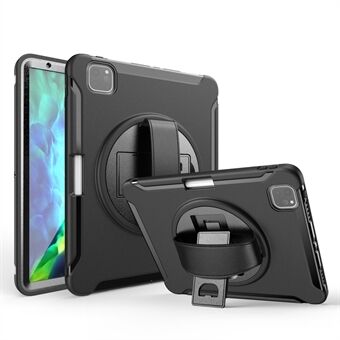 360° vridbart Kickstand PC + TPU Tablet Shell med pennfack och handrem för iPad Pro  (2018) / (2020) / (2021) / Air (2020)