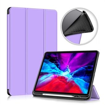 Tri-fold Auto Sleep / Wake Stand PU läder tablettfodral med pennfack för iPad Air (2020) / Pro  (2018) / (2020) (2021)