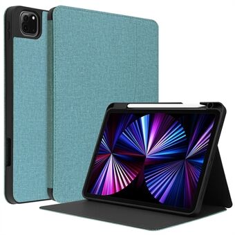 Fallbeständig TPU + PU-läderfodral i affärsstil Stand för iPad Pro  (2021)