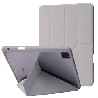 For iPad Pro  (2021)/(2020)/(2018) Tablet Case Auto Wake/Sleep Origami Stand PU Leather + Acrylic Cover