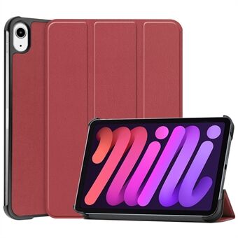 Tri-fold Stand PU Läder Smart Tablet Scratch Stötsäkert, reptåligt tablettfodral för iPad mini 6 (2021)