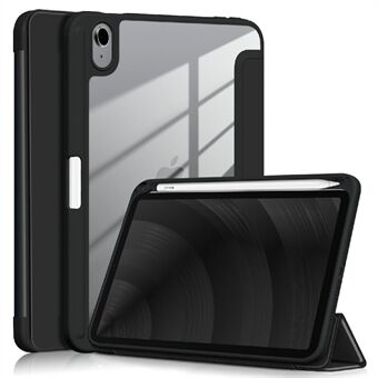 Tri-fold Stand Design PU Läder + TPU + PC Tablet Cover Fodral för iPad mini (2021)