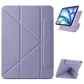 För iPad mini (2024) / (2021) Fodral PC + PU Läder Origami Ställ Magnetiskt Surfplatta Skal