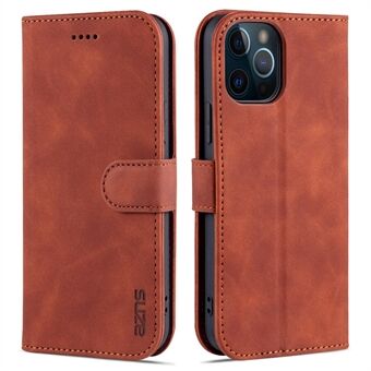 AZNS PU Läder Folio Flip Stand Full Protect Design Telefonskal för iPhone 13 
