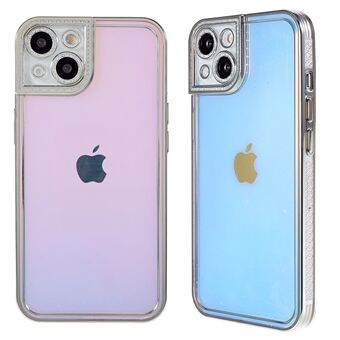 Shockproof Slim Case for iPhone 13  Soft TPU Cover Anti-scratch Electroplating Case Rhinestone Decorated Phone Protector