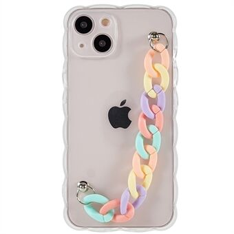 Precise Cutout Case for iPhone 13  Shockproof Phone Shell Strap Design Anti-drop Soft TPU Phone Cover