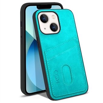 KSQ 003 Series for iPhone 13  Card Slots Function Wear-resistant Case PU Leather Coated PC+TPU Hybrid Mobile Phone Shell