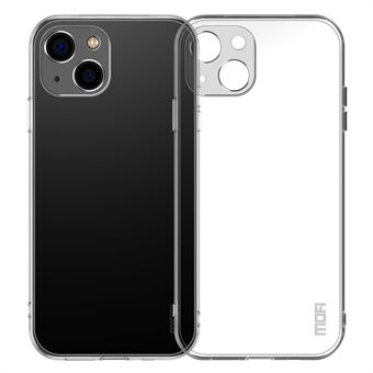 MOFI Transparent telefonfodral för iPhone 13 , flexibelt TPU-skal med oberoende knapp