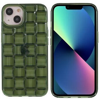 Förstärkta hörn bakfodral för iPhone 13 , kollisionsbeständig vävd textur Mjuk TPU telefonskyddsfodral