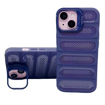 För iPhone 13 Case Värmeavledning Anti-Fall TPU+PC Ställ Telefonfodral