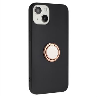 Ring Kickstand TPU-skal för iPhone 13 6,1 tum Frostat telefonfodral Support Bilmagnetfäste