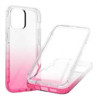 TPU + PC Combo Transparent Gradient 3-i-1 Hybridfodral med inbyggt PET-skärmskydd för iPhone 13 Pro 