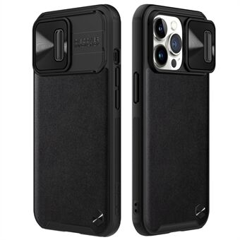 NILLKIN Slide Camera Protector PC + TPU Hybrid Cover Telefonfodral för iPhone 13 Pro 6.1 tum - Svart