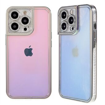 Slim Phone Case for iPhone 13 Pro  Shockproof Electroplated Soft TPU Cover Rhinestone Decorated Phone Protector