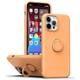 Ring Kickstand TPU Case for iPhone 13 Pro , Drop-proof Rubberized Phone Protective Cover