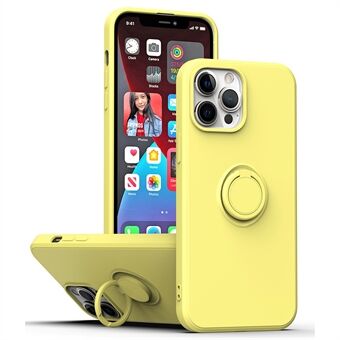 Ring Kickstand TPU Case for iPhone 13 Pro , Drop-proof Rubberized Phone Protective Cover