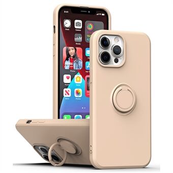 Ring Kickstand TPU Case for iPhone 13 Pro , Drop-proof Rubberized Phone Protective Cover