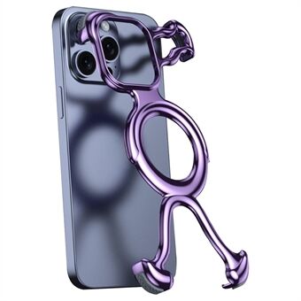 För iPhone 13 Pro Bumper Case Hårt PC-magnetiskt telefonfodral Utsnitt för värmeavledning.