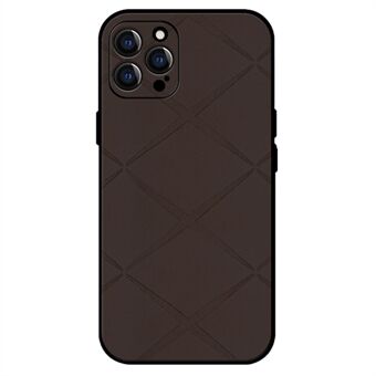 För iPhone 13 Pro Fodral Anti-Repor Läderöverdrag PC+TPU Mobilskydd