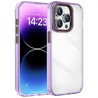 För iPhone 13 Pro Skal PC+TPU Stöttåligt Transparent Telefonfodral