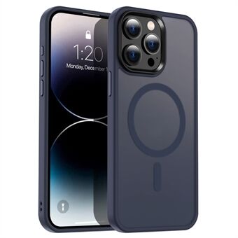 För iPhone 13 Pro Magnetiskt Telefonfodral Kompatibelt med MagSafe Hudkontakt TPU+PC Skal