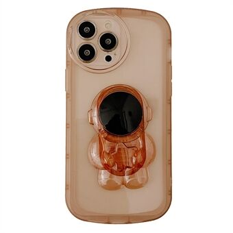 För iPhone 13 Pro 6,1 tum Candy Color Astronaut Kickstand Design Telefonfodral TPU Drop-proof bakstycke