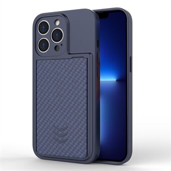 För iPhone 13 Pro 6,1 tum Anti-fall telefonfodral TPU+ PC Slim Halkfritt telefonskydd med kortplats