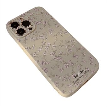 För iPhone 13 Pro Retro Flower Pattern TPU telefonfodral Skyddande telefonskal