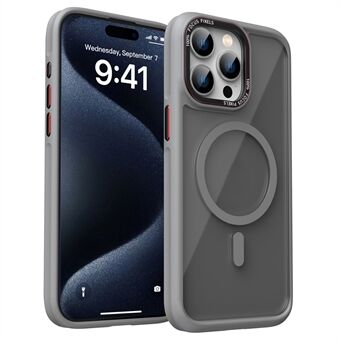 För iPhone 13 Pro 6.1 tum Magnetiskt Telefonfodral TPU+Acrylic Stötsäkert Skal Kompatibelt med MagSafe