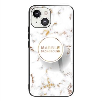 Mönsterutskrift Stötsäkert härdat glas + TPU Combo Mobilfodral Skal för iPhone 13 mini 