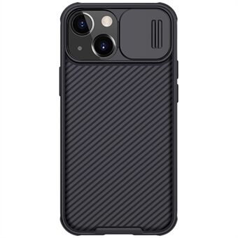 NILLKIN CamShield Pro för iPhone 13 mini 5.4 tum Hållbart PC + TPU Combo Hybrid Telefontäckning med Kameraskydd - Svart