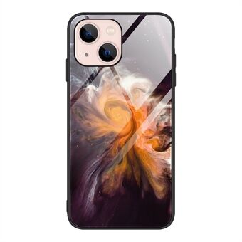 Marmormönster Anti-fall Glas + TPU Telefonfodral Skal för iPhone 13 mini 