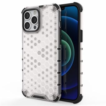 Honeycomb Design TPU + PC Hybrid Case Telefonskyddsskal för iPhone 13 Pro Max 