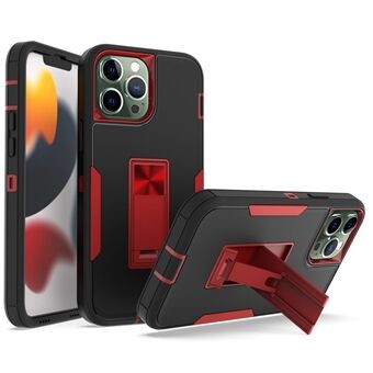 For iPhone 13 Pro Max  Back Shell, Impact Resistant PC + TPU Hybrid Phone Cover with Integrated Kickstand Car Mount Metal Sheet Case