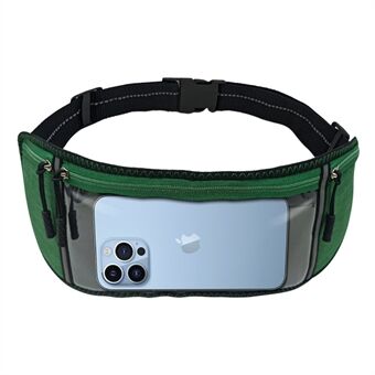 For iPhone 13 Pro Max /12 Pro Max  Touch Screen Transparent Phone Waist Bag Ultra Thin Phone Bag Pouch for Running Cycling