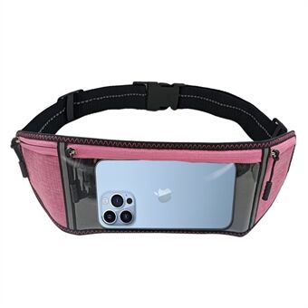 For iPhone 13 Pro Max /12 Pro Max  Touch Screen Transparent Phone Waist Bag Ultra Thin Phone Bag Pouch for Running Cycling