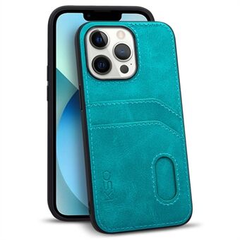 KSQ 001 Series All Edge Wrapped Case for iPhone 13 Pro Max , Card Slots Design Soft TPU+PC+PU Leather Phone Cover