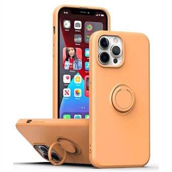 Protective Case for iPhone 13 Pro Max , Drop-proof Rubberized TPU Phone Cover with Ring Kickstand